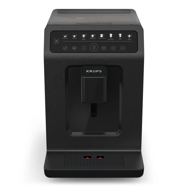 Krups - EA897B Evidence ECOdesign Kaffeevollautomat, automatische Espresso & Cappuccino-Funktion, Quattro Force Technologie, One-Touch Tassen mit Milch, 8