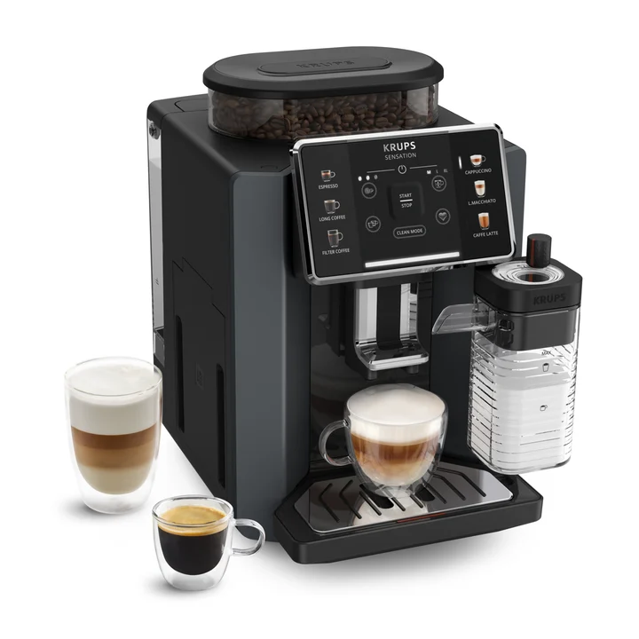 KRUPS EA912B Sensation Milk M90 Espressovollautomat Schwarz