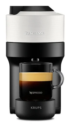 Krups Nespresso YY4889FD Tugend weiße Pop -Kaffee -Kapseln, kompakte Kaffeemaschine, 4 Tasse Größen, Espresso, Bluetooth