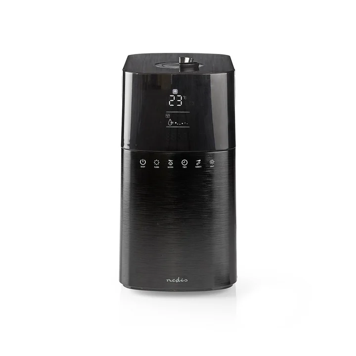 Luftbefeuchter | 30 W | Mit kühlem Nebel | 6 l | Hygrometer | Timer | geeignet für Platz bis zu: 50 m² | Fernbedienung | Schwarz