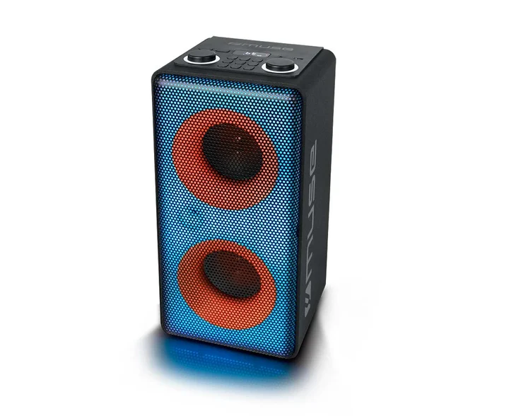 M1808DJ portable speaker Black (Akkubetrieb), Bluetooth Lautsprecher, Schwarz