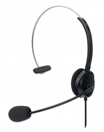 Manhattan Mono On-Ear Headset (USB) (Clearance Pricing), Microphone Boom (padded)