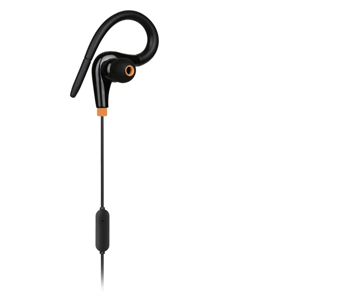 Meliconi - Mysound by Speak Fit + In-Ear-Kopfhörer mit Type-C-Anschluss, ideal für den Sport, Farbe Schwarz und Orange