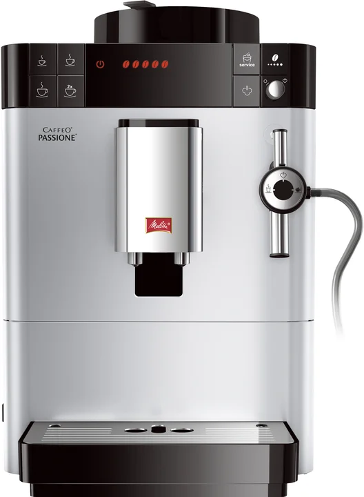 Melitta - Caffeo Passione F530-101, Kaffeevollautomat mit Auto-Cappuccinatore-System, Silber