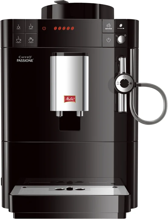 Melitta - Caffeo Passione F530-102, Kaffeevollautomat mit Auto-Cappuccinatore-System, Schwarz
