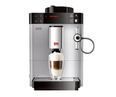 Melitta - Caffeo Passione F540-100, Kaffeevollautomat mit Auto-Cappuccinatore-System, Edelstahl