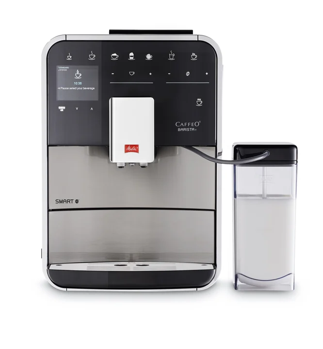 Melitta DeLonghi Piccolo ECAM 656.55.MS Freistehend 2 Tassen Schwarz, Metallisch Kaffeemaschine