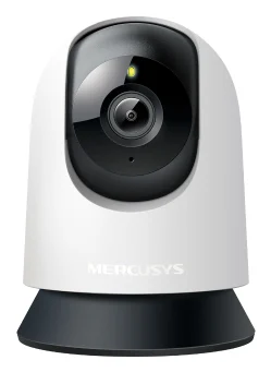 Mercusys - MC210 2K 3MP Überwachungskamera Innen 360°, WLAN 2,4GHz, Nachtsicht, Zwei-Wege-Audio, KI-Erkennung, Kompatibel mit Alexa, MicroSD-Karte Bis zu 512 GB