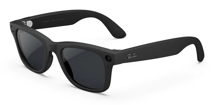 META - RAY-BAN Wayfarer (Standard) Smart Glasses (Gen 2) - Matte Black, Clear to Grey Transitions