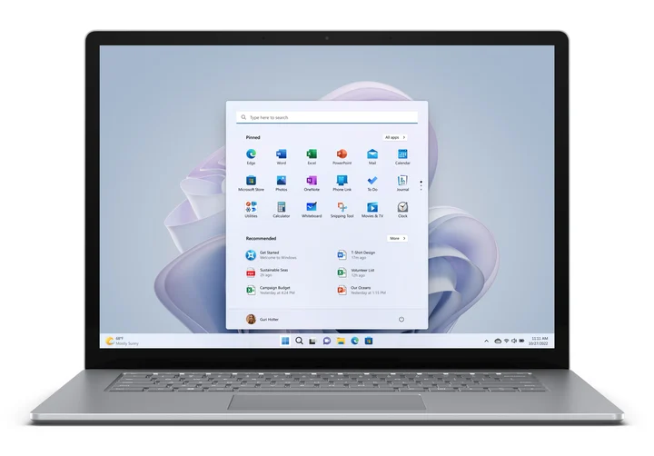 Microsoft - Surface Laptop 5 i7-1265U Notebook 38,1 cm (15 Zoll) Touchscreen Intel Core™ i7 8 GB LPDDR5x-SDRAM 512 GB SSD Wi-Fi 6 (802.11ax) Windows 11 Pro Platin