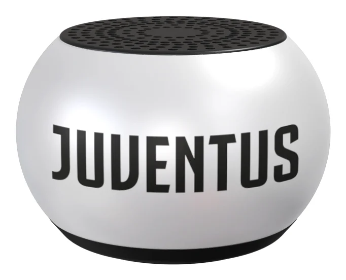 Minispeaker Ufficiale Juventus (Tm-Xvm3-Juv) (Batteriebetrieb), Bluetooth Lautsprecher, Silber