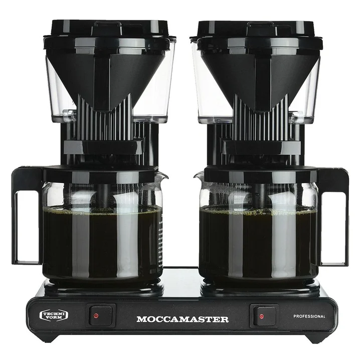 Moccamaster - KBG744 Filter Kaffee Maschine Glas, 2 x 1.25 Liter, 59367, Schwarz