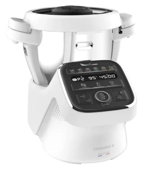 Moulinex - COMPANION XL Roboterkocher Multifunktionsschüssel 4.5L 12 Autoprogramme Suppen Gazpacho Küchenmaschine Beater Mixer Chopper Kneter Kochen Dampf 1550W