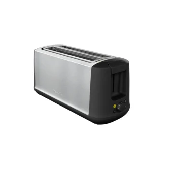 Moulinex - Subito 4 Toaster, 2 lange Schlitze, 1700 W, Eco-Modus, Thermostat 7 Positionen, Brotzentrierung LS342D10, Edelstahl