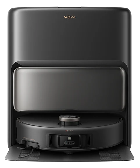 MOVA - V50 Ultra Complete Saugroboter mit Wischfunktion 24.000 Pa, 6cm Hindernisüberwindung, Liftable Navigation+RGB AI+LED, 80℃ Heißwasserwäsche & 63℃