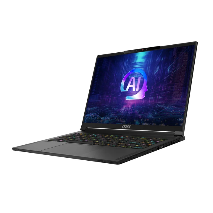 MSI - Stealth A16 AI+, Gaming Laptop, Copilot+ PC, 16,0" UHD+, AMD Ryzen AI 9 HX 370 Prozessor, 32 GB LPDDR5X-7500 RAM, 2 TB, NVIDIA GeForce RTX 4070,