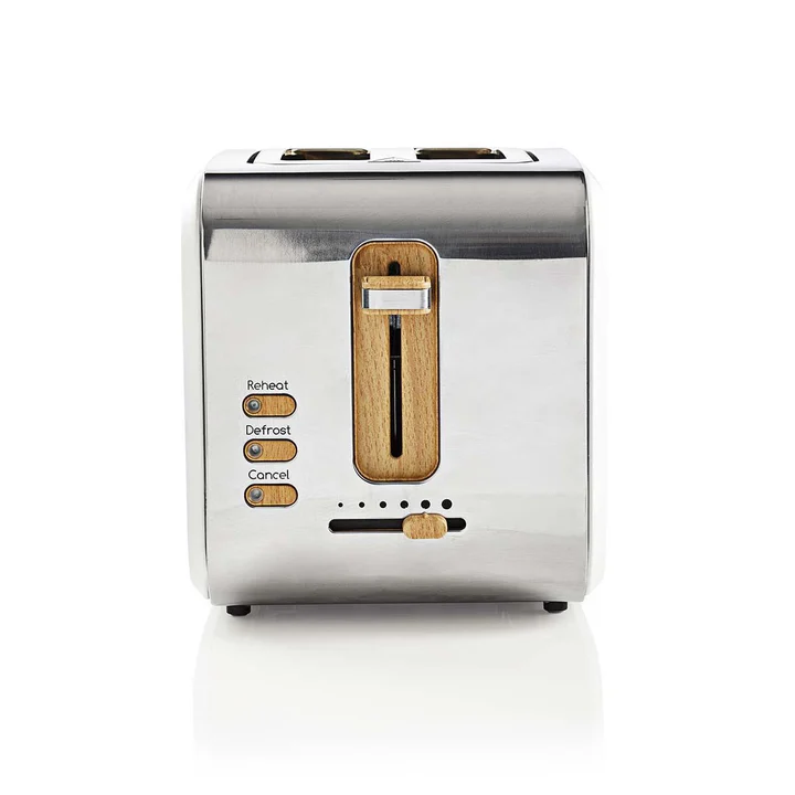 Nedis, Toaster mit 6 Bräunungsstufen 900W, Weiß