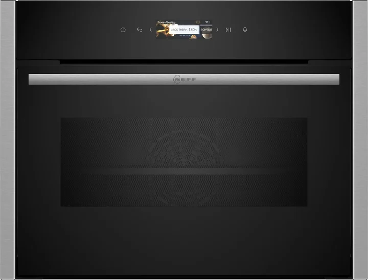 Neff - C24MR21N0, N70, Compact-Backofen mit Mikrowelle, Made in Germany, Full Touch TFT-Display, Inverter-Technologie, Soft Open and Close, Favorit-Funktion,