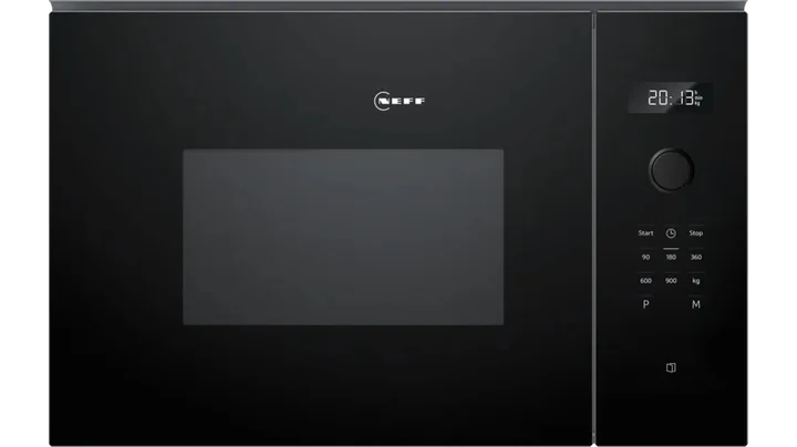 Neff - N 50, HLAWD53K0, Einbau Mikrowelle, 59 x 38 cm, Easy Clean für schnelle Reinigung, LED Display, 1-Touch Buttons, Automatikprogramme, LED