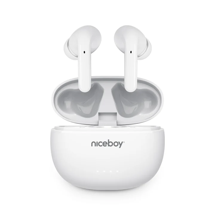 Niceboy HIVE Pins 3 ANC White Drahtlose In-Ear-Kopfhörer
