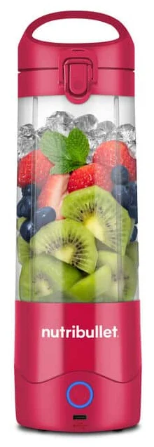 NutriBullet - Portable, Smoothie Maker to go, 475 ml BPA-freier Becher, kabellos, wiederaufladbar für 15+ Mixvorgänge, tragbarer mini Mixer für mix & go,