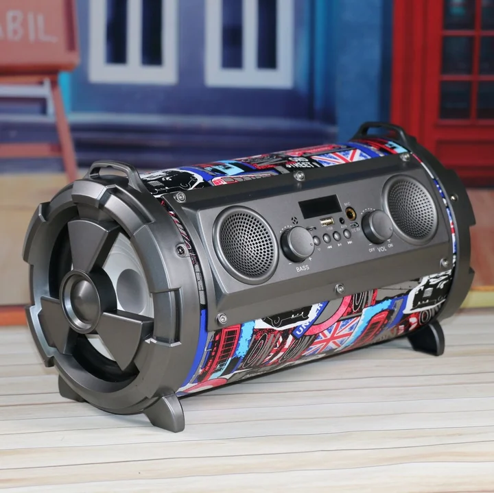 OG72P Tragbarer Lautsprecher (Akkubetrieb), Bluetooth Lautsprecher, Schwarz