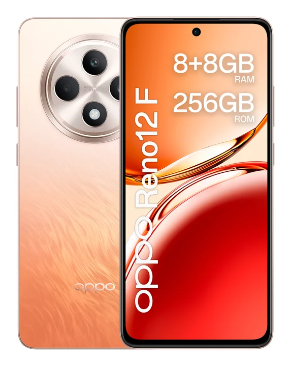 OPPO Reno12 F 4G 16,9 cm (6.67") Dual-SIM Android 14 USB Typ-C 8 GB 256 GB 5000 mAh Orange