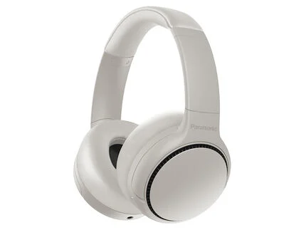 Panasonic - RB-M300BE-C Bluetooth Over-Ear Kopfhörer (Sprachsteuerung, XBS - Extra Bass, 1,2 m Kabel, bis 50 h Akkulaufzeit) weiß, Creme