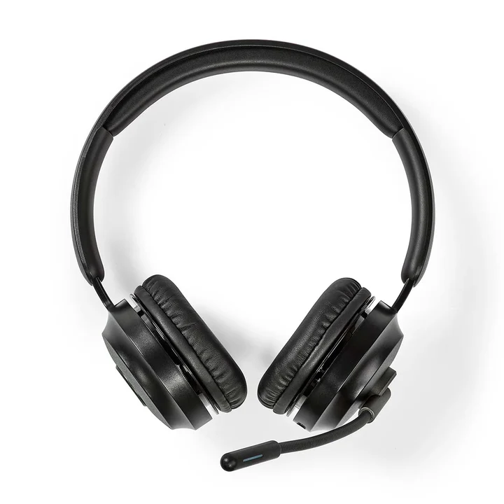PC-Headset Auf Ohr Stereo Bluetooth Klappbarer Mikrofon Schwarz (Kabellos, USB-C), Office Headset, Schwarz