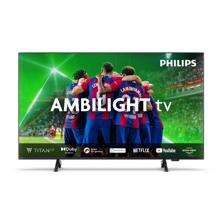 Philips - Ambilight 55PUS8309 4K LED Smart TV - 55-Zoll Display mit Pixel-präziser Ultra HD, Titan OS Plattform und Dolby Atmos-Klang - Funktioniert mit Alexa