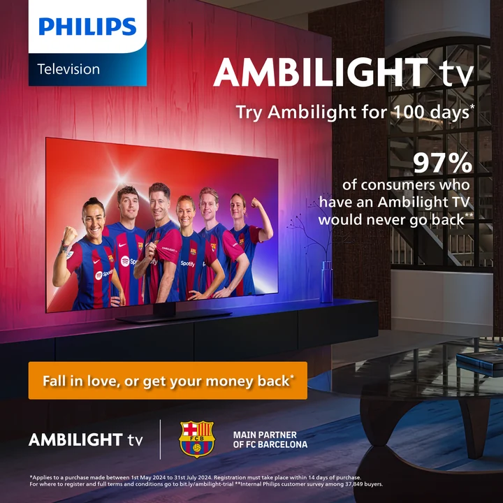 Philips - Ambilight The Xtra 55PML9009 4K Quantum Dot MiniLED Smart TV - 55-Zoll Display mit P5 Perfect Picture Engine Ultra HD, Titan OS, Dolby Vision und