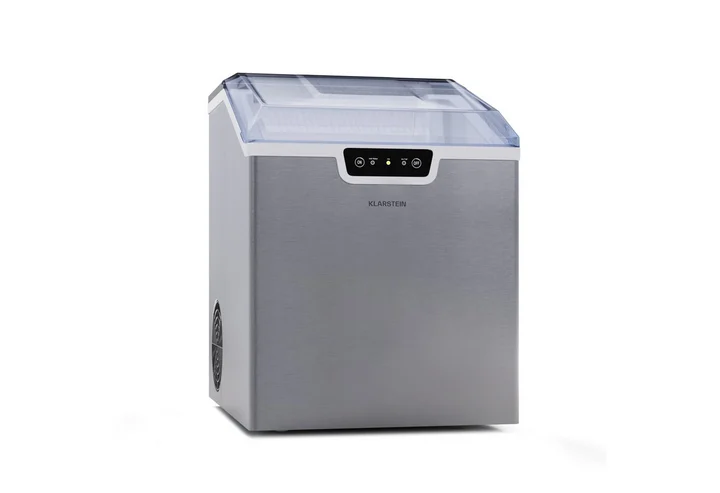 ping Gastro, Schnelle Mini-Eiswürfelmaschine Klein, Profi Eismaschine für Große & Kleine Eiswürfel, Selbstreinigend, 2,3L Wassertank, 18kg Eis in 24h