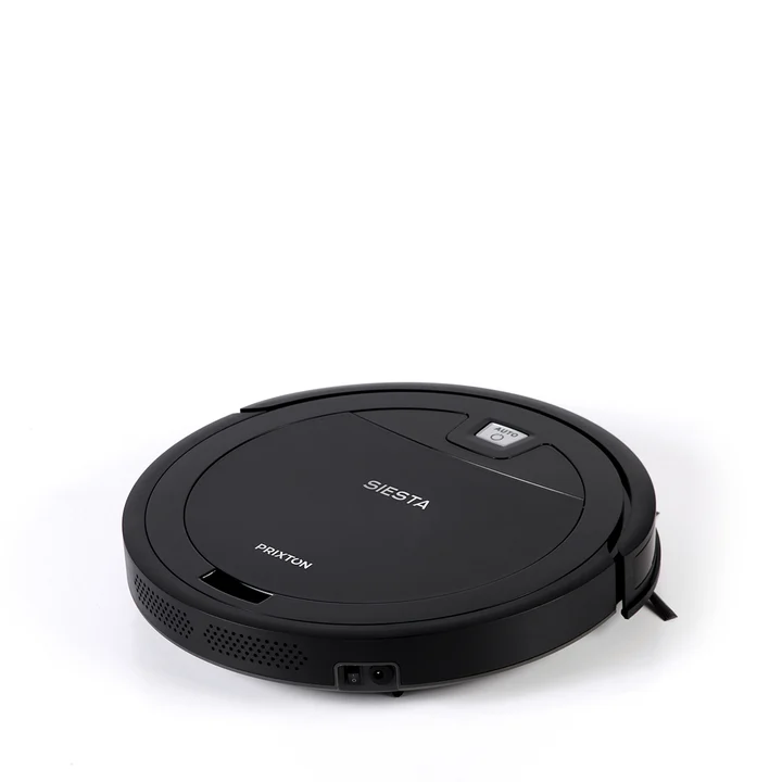 PRIXTON Siesta Roboter-Staubsauger | WLAN, Mobile App, 1000Pa, Schwarz