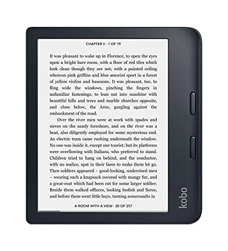 Rakuten Kobo - Libra 2 | Schwarz eReader | Wasserdichter 7-Zoll-Touchscreen | Blendfrei | Anpassbare Helligkeit und Farbtemperatur | Blaulichtreduzierung |