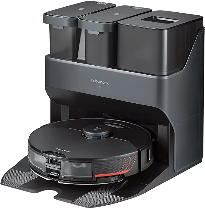 Roborock - S7 Pro Ultra 5100Pa Staubsauger Roboter mit Selbstwaschend/Selbstnachfüllend/Selbstentleerend/Selbstreinigend Dock, Saugroboter verbunden durch