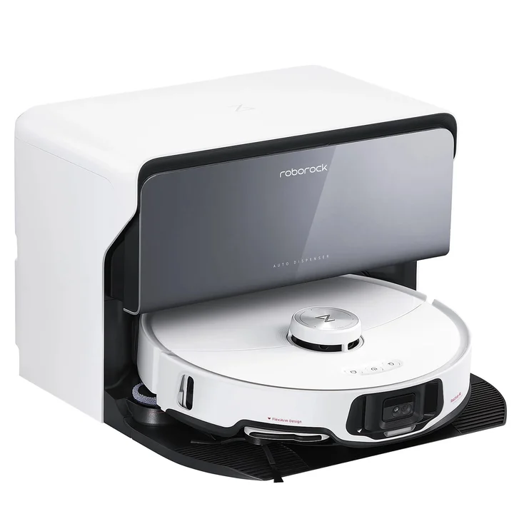 Roborock - S8 MaxV Ultra Saugroboter mit Wischfunktion&hebbarem Wischmopp, Umfangreiche Reinigung Durch die ausfahrbaren Seitenbürste, 10.000 Pa, 60 °C