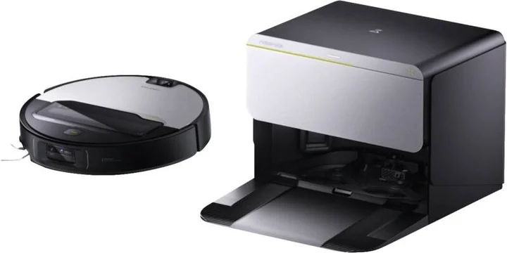 Roborock - Saros Z70 Saug-/Wischroboter inkl. Absaug-/Reinigungsstation mit Wasseranschluss schwarz/silber