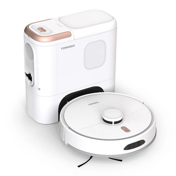 Robot Vacuum Mop 3000Pa, Laser SLAM Navigation, 120 Min, White, Staubsauger Roboter, Weiss