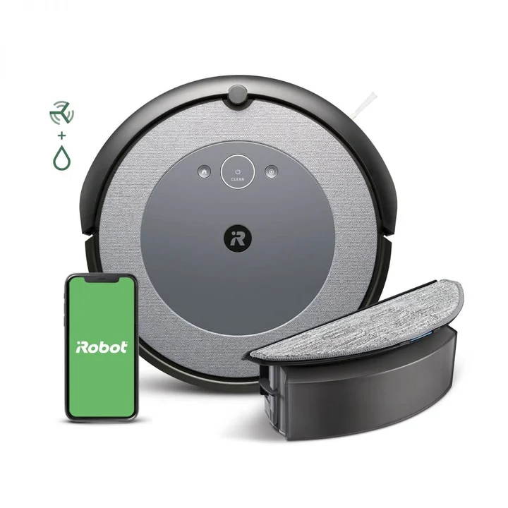 Roomba Combo i5, Staubsauger Roboter, Grau, Schwarz - Roomba Combo i5, Staubsauger Roboter, Grau, Schwarz