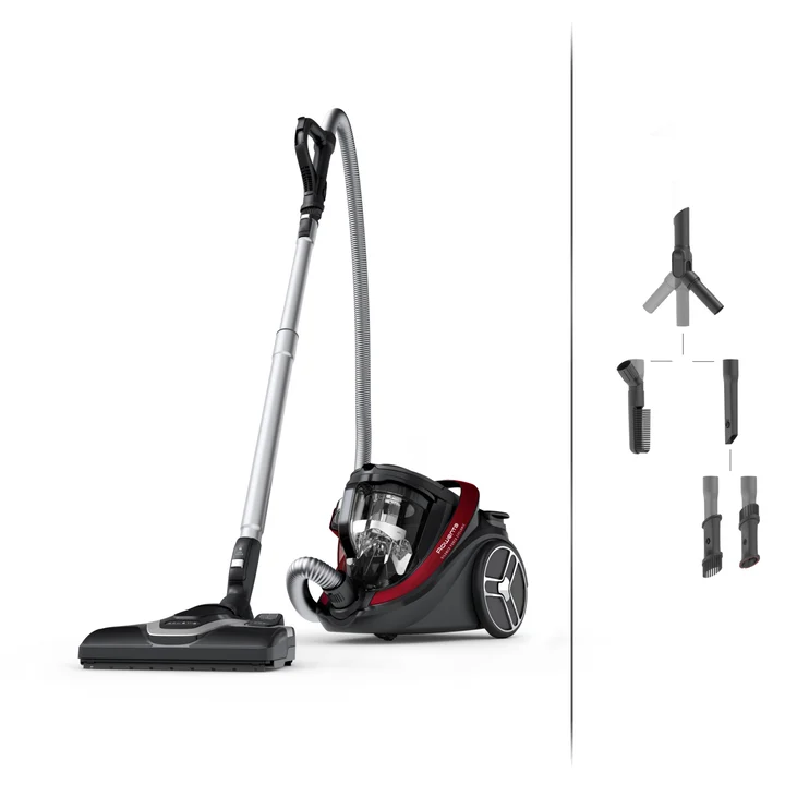 Rowenta - Beutelloser staubsauger 500 w 59 db rot/schwarz - RO7933EA