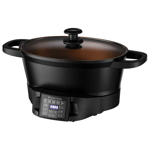 Russell Hobbs - Multikocher 6,5l [digitales Display] 8 Kochfunktionen (Slow Cooker, Dampfgarer, Reiskocher, Bräter, Sous Vide Garer, Kocher, Warmhaltebehälter,