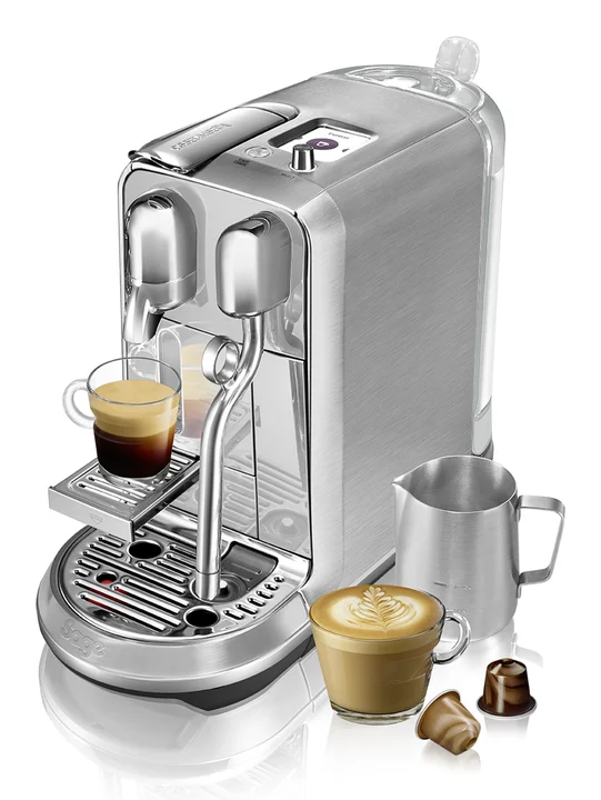 Sage - Nespresso SNE800BSS the Creatista Plus Kaffeekapselmaschine, Gebürstetes Edelstahl