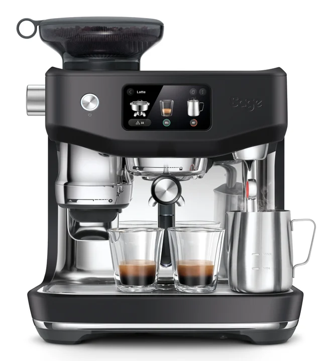 Sage - The Oracle Jet - Siebträgermaschine, Espressomaschine mit integriertem Mahlwerk - Manueller & automatischer Milchaufschäumer - 1600W - 14