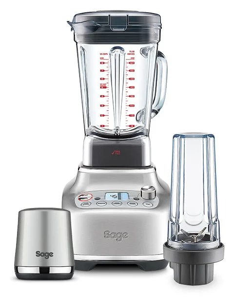 Sage - The Super Q - Standmixer - Ultrastark, Schnell, Leise, 5 One-Touch-Programme, 12 Geschwindigkeiten, 1520 W, 2 L Behälter - Smoothies, Suppen, Pulse -