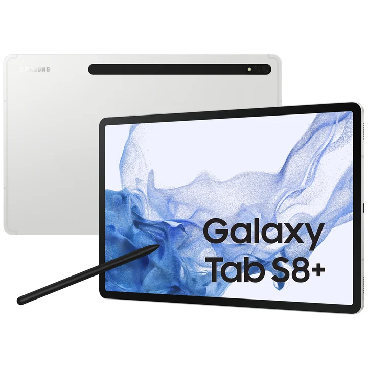 Samsung - Galaxy Tab S8+ 5G EU 8/128GB, Android, Silver