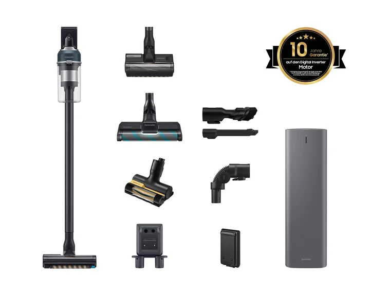 Samsung - Jet 85 CompleteClean Plus Akku-Handstaubsauger mit Clean Station (VS20C85G4PB)