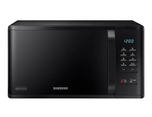 Samsung MS23K3513AK, Arbeitsplatte, Solo-Mikrowelle, 23 l, 800 W, Eingebautes Display, LED