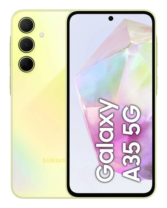 Samsung - SM-A356B Galaxy A35 5G Dual SIM 6GB RAM 128GB Awesome Lemon EU...[Italienische, ungarische, polnische, rumänische, österreichische und schweizerische