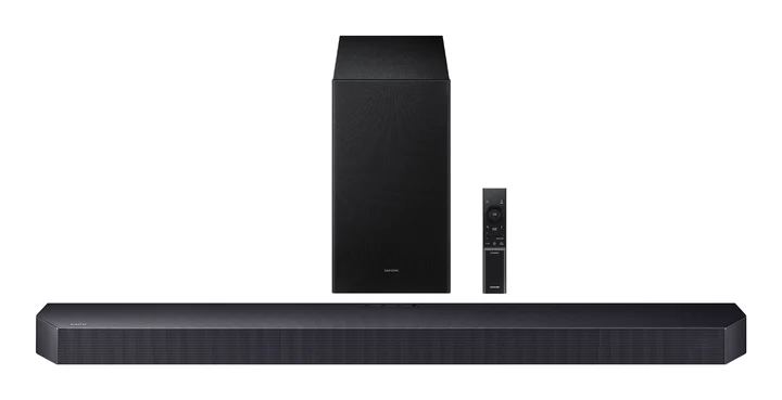 Samsung - Soundbar HW-Q600F/ZF - Dolby Atmos/DTS:X, Q-Symphony Gen II, 3.1.2 Kanäle, intelligenter Sound und Pro-Gaming-Modus [Länderversion Französisch]