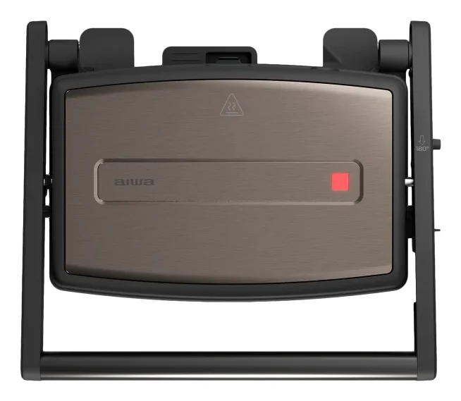 Sandwichmaker 3 in 1 AIWA ASM-750, 750W, abnehmbare Antihaftplatten, Sandwich, Grill, Waffel, Braun